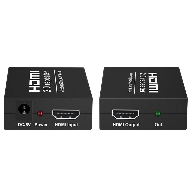 4K x 2K 2,0 HDMI Ретранслятор HDMI удлинитель 4K 60HZ 4:4:4 Кабель HDMI адаптер Усилитель сигнала Усилитель по сигналу HDTV до 25 м