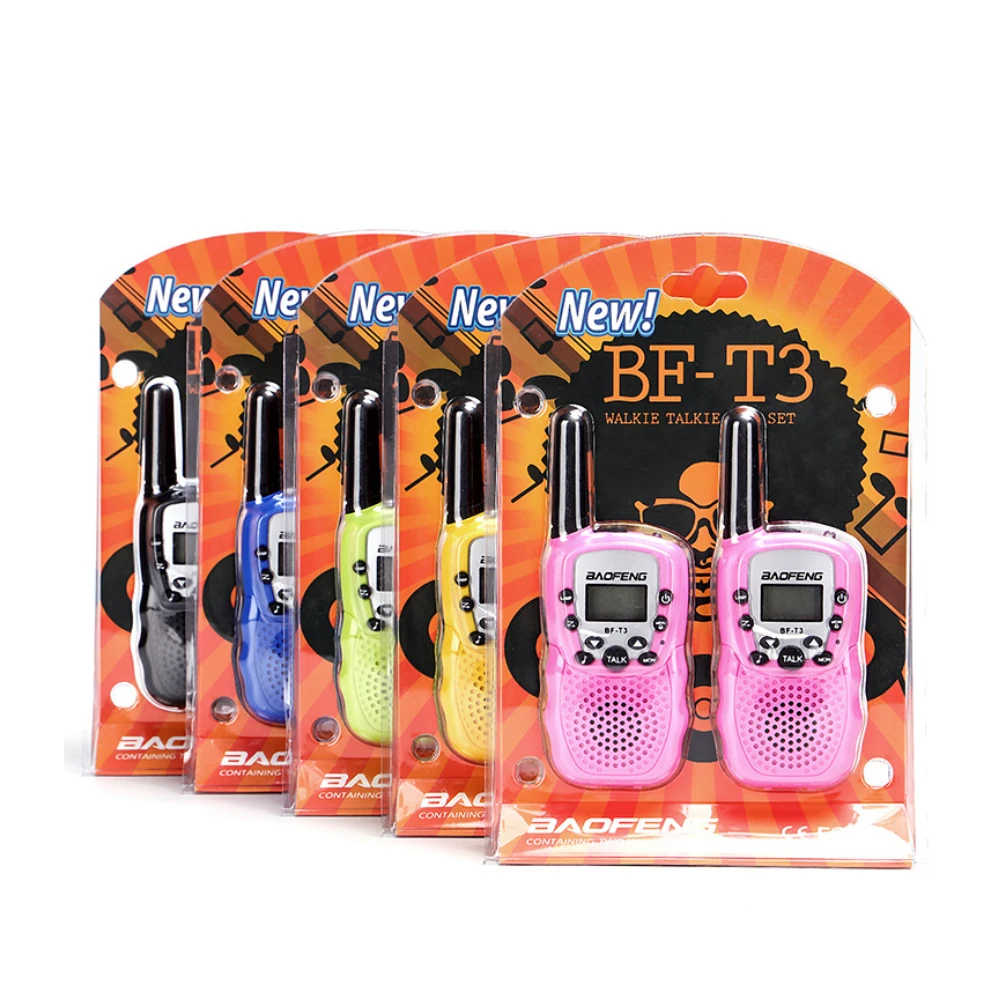 2 шт./лот Baofeng BF T3 детская игрушка Walkie Talkie мобильный телефон говорящая
