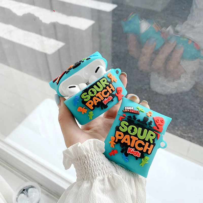 3D Cute silicone Wireless Headset bluetooth case for Apple AirPods