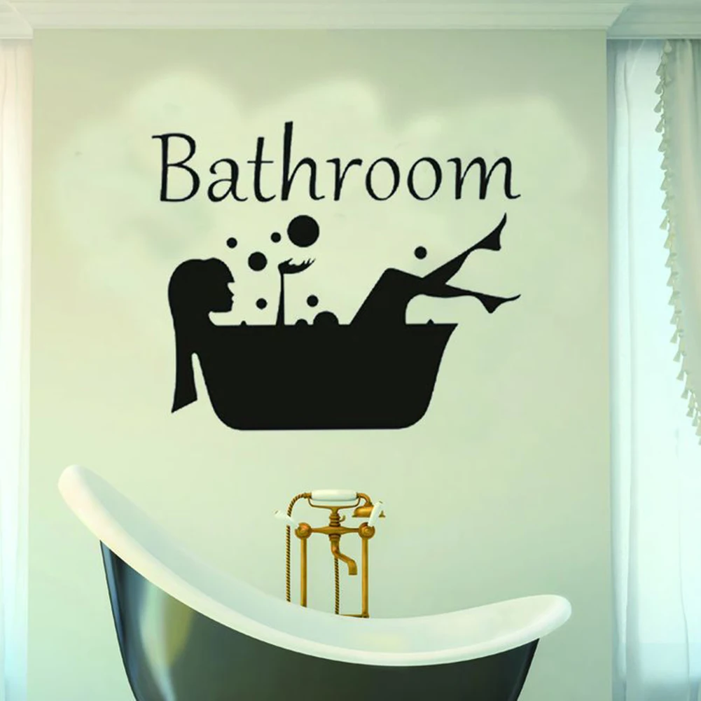 Lady Bathtub Wall Sticker Home Bathroom Door Removable Decal Art Mural Decor Rooms Wall Art Home Decoration Lady Bathtub Wall Sticker Home Bathroom Door Removable Decal Art Mural Decor Rooms Wall Art Home Decoration
