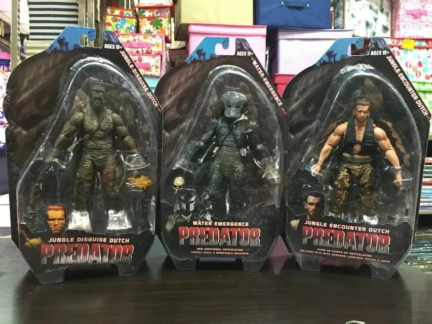 NECA Хищник серии 9th Wave(25 Юбилей Памятные издание) установленная карта 7-дюймовая модель Гараж Комплект