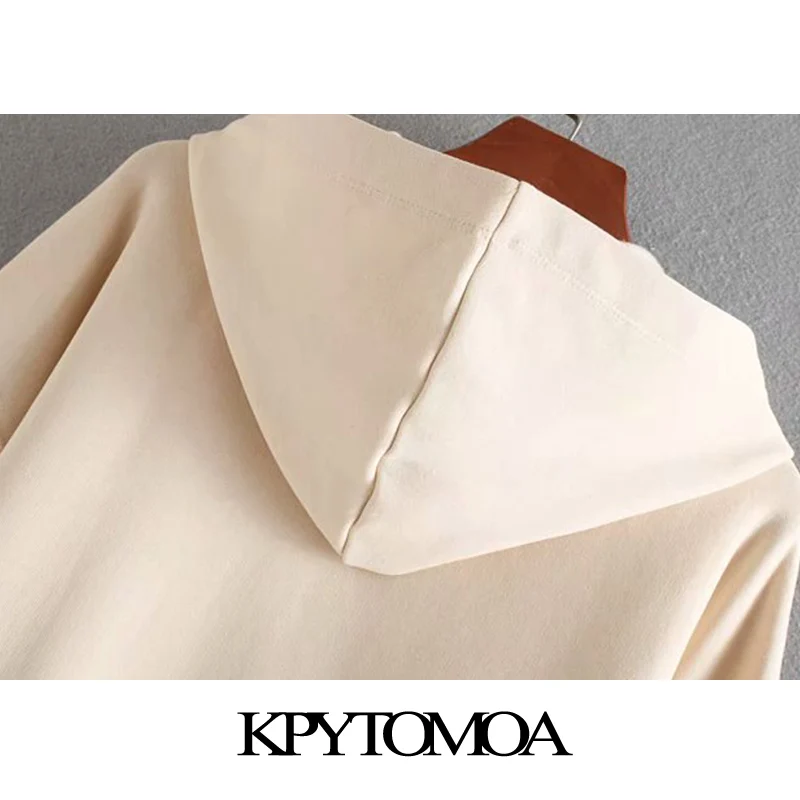  Vintage Sweet Ruffles Loose Hooded Sweatshirts Hoodies Women 2020 Fashion Long Sleeve Solid Female 