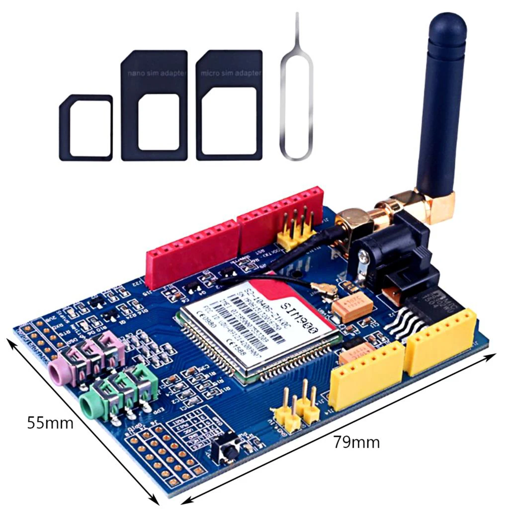 SIM900 GPRS/GSM Защитная макетная плата четырехдиапазонный модуль для совместимого C71 |