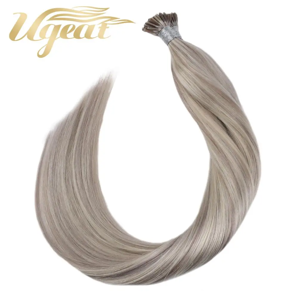 I Tip Human Hair Extension Machine Remy Keratin Fusion 0.8g/s 14-24'' Piano Color Pre Bonded Extension