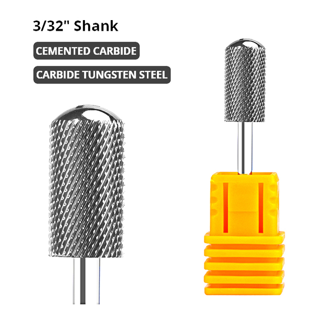 Dmoley Tungsten Carbide Nail Drill Bit Milling Cutter For Manicure Pedicure Nail Files Buffer Nail Art Equipment Accessory Tools