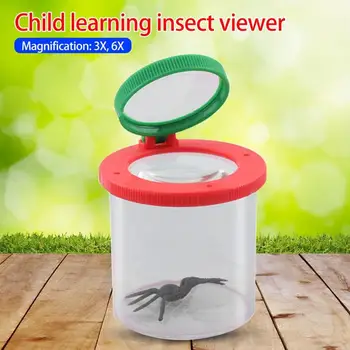 

Magnifying Glass Cylindrical Crawler Spider Viewer Observation Box Magnifier Eye Loupe Glass Magnifier Educational Toys