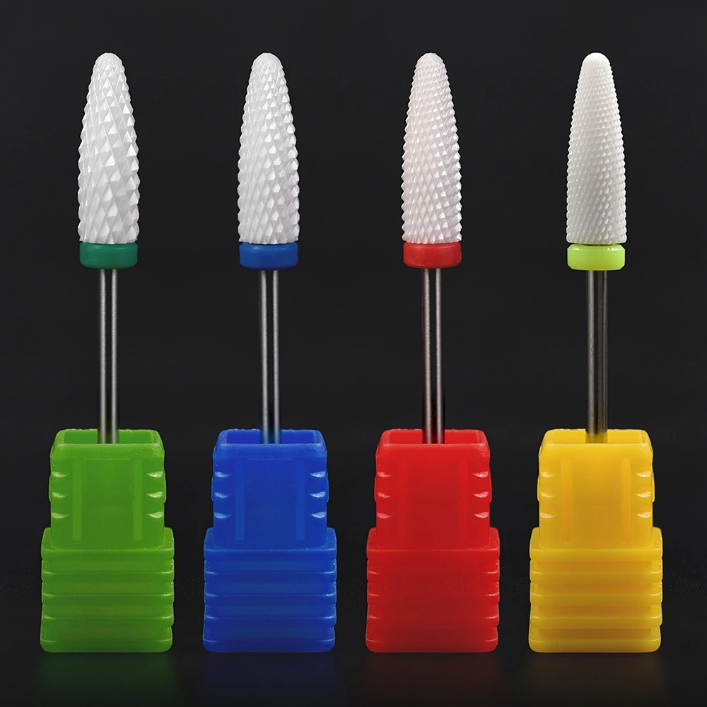 Ceramic Nozzle Nail Art Drill Bits Miller Manicure Cutter for Nail Drill Manicure Machine Accessory Acrylic Remove Gel Tips