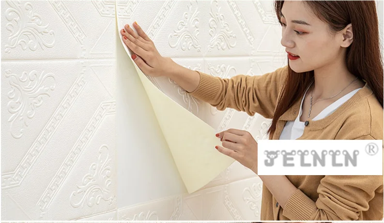 3d наклейки на стену, поролоновые наклейки, обои для спальни, теплые, водонепроницаемые, анти-столкновения, мягкая сумка, фоновое украшение, наклейки на стену