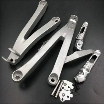 

Motorcycle Silver Rear Passenger Foot Pegs Bracket For Honda CBR600RR 2007-2011 Custom