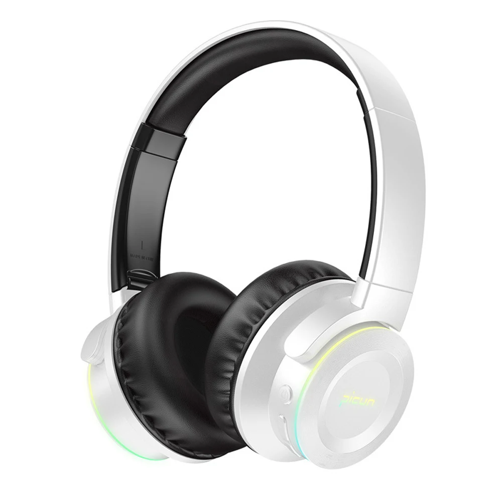 

Bluetooth 5.0 Wireless Earphone Over-Ear Foldable Headphone For Gaming Heavy Bass Sports Headset Earbuds Colorful gradient