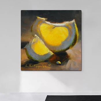 

Elena Katsyura Nordic Artwork Pictures Lemon Slices Wall Art Canvas Painting For Home Decor Painting On Canvas For Unique Gift