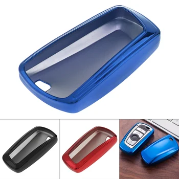 

Car Key Case Protector Holder Replacement Black Red Blue Fit for BMW 520 525 F30 F10 F18 118i 320i 1 3 5 7 Series X3 X4 M3 M4 M5