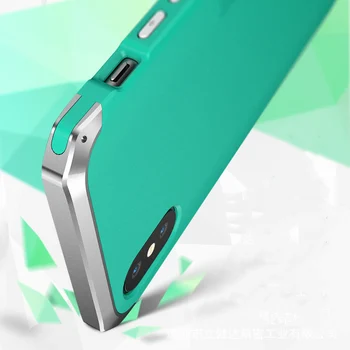 

For iPhone XR XS MAX 7 8 Plus Case Thin Ultra Matte Hard TPU Metal Frame Luxury Shockproof Armor Phone Cover Simple Protection