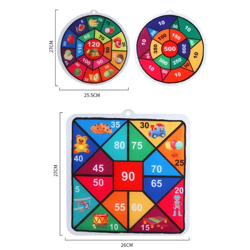 

Children Dart Board Game Dartboard with 2pcs Sticky Balls Educational Toys Safe