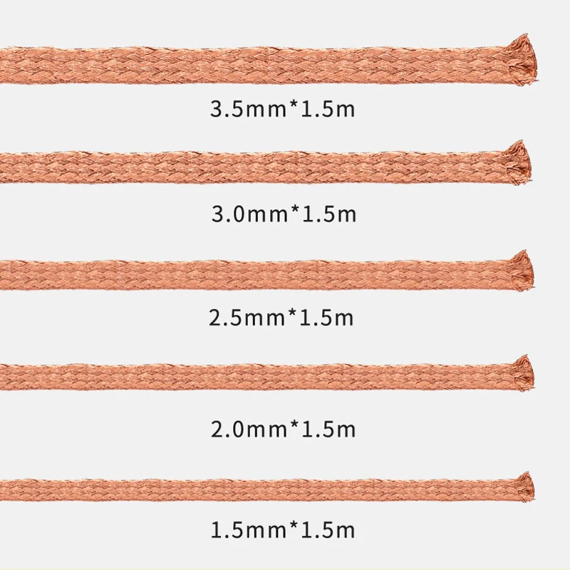 MECHANIC Desoldering Wire Solder Wick Tin Remover 1.5m Length Desoldering Braid PCB Welding Rework Tool 5pcs/lot solder remover soldering wire desoldering braid soldering repair tool soldering tin wire welding wires desoldering mesh braid