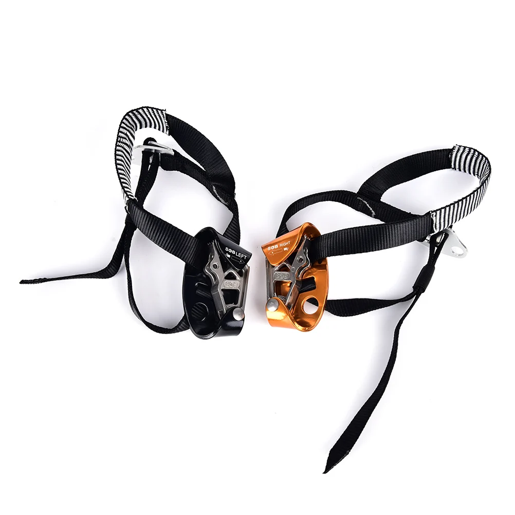 1pc Right/Left Foot Ascender Riser Rock Climbing DeviceMountaineering Equipment Gear Anti-dropping Protector Climbing Accessory