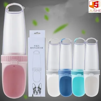 

Dog Feeders Portable Pink Blue Pet Traveling Cup Dog Outdoor Drinking Cup 350ml Mini Pet Water Cup