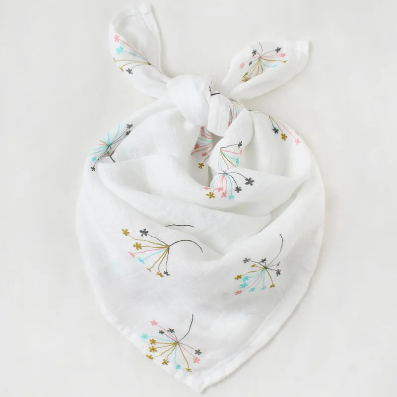 Baby Blankets Newborn Super Soft Bath Swaddle Kids Muslin Organic Cotton Fabric Stuff Girl Boy Burp Cloth Towel Monthly Wrap 6