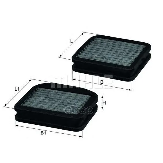 Фильтр Салона Угольный К-Кт Mercedes Benz: W210 95-03, W220 98-05, C215 99-06 Mahle/Knecht арт. LKK72/S