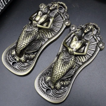 

2pcs/set Curtain Tieback Holder Hooks Tie Backs Bedroom Living Room Curtain Decoration Accessories Mermaid Metal Curtain Hook