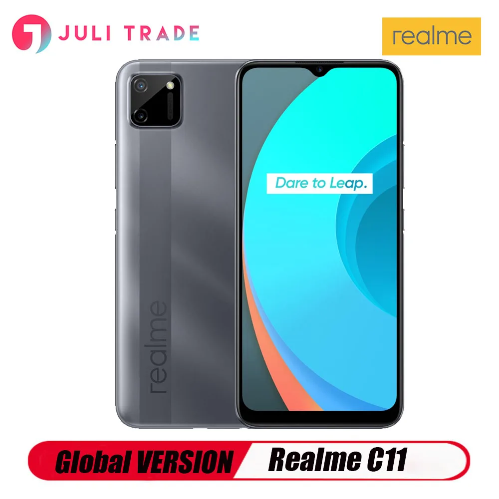 

Global version Realme C11 smartphone 3.5mm jack 13MP Dual camera 5000mAh Battery Google Play 6.5 Inch Android