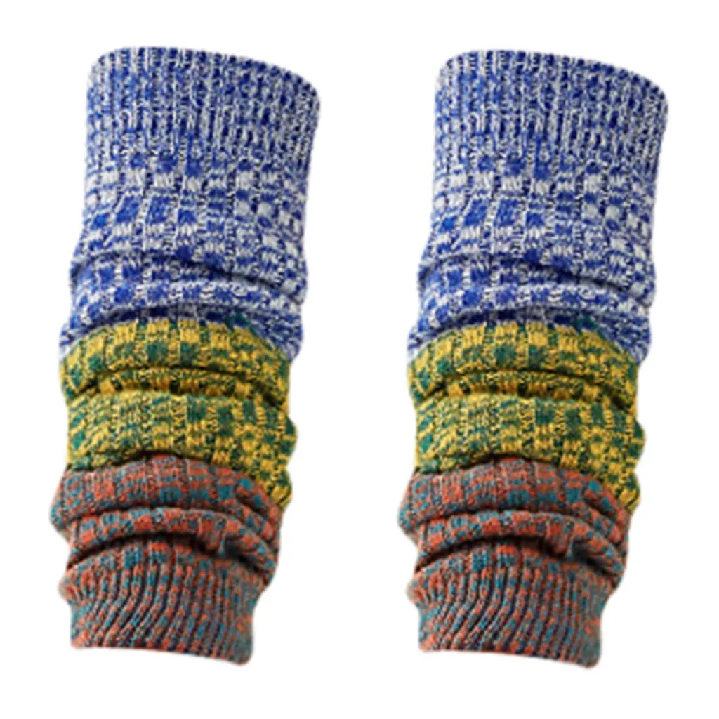 Синий Женские носки, calcetines, для девушек, женщин, до бедра, выше колена, Длинные однотонные чулки, теплые skarpetki - Цвет: Синий