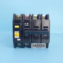 Foli black leakage switch circuit breaker DZ12LE-60 three-phase four-wire 3P+N leakage protector 63A 
