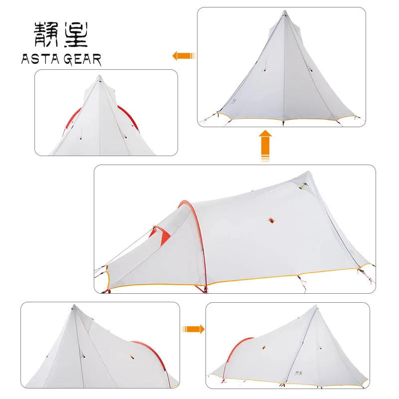 ASTA GEAR Скрытая горная палатка на 1 5 человека для кемпинга туннель башня с