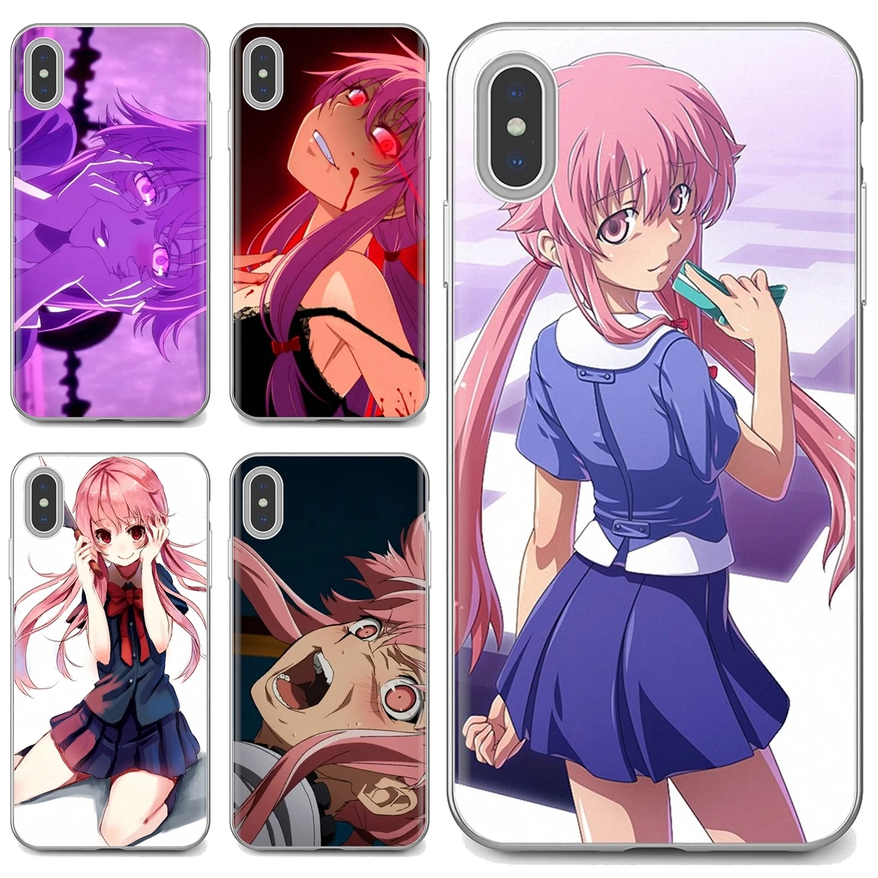 Мягкий чехол Gasai Yuno Future Diary series для Huawei P8 P9 P10 P20 P30 P Smart 2019 Honor Mate 9 10 20 8X 7A 7C Pro Lite |