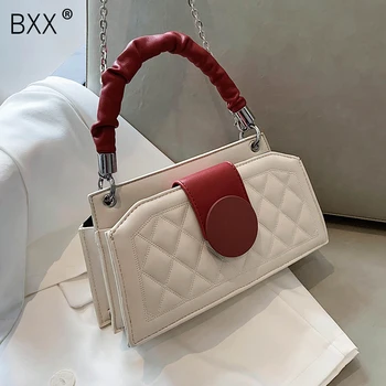 

[BXX] PU Leather Shoulder Bags For Women 2020 Brand Designer Lady Crossbody Bag Female Solid Color Handbags Bucket Bag HN797