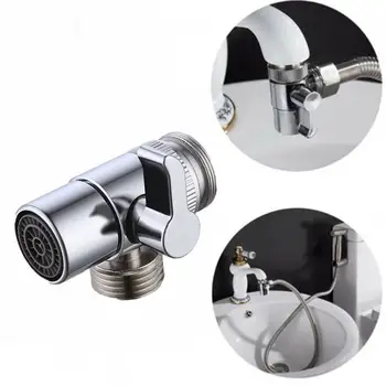 

Faucet Valve Diverter New Sink Valve Water Tap Faucet Splitter Adapter Brass Bathroom Diverter Kitchen A4M5