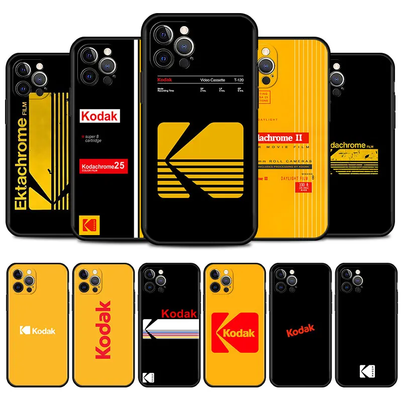 Модный чехол Kodak для сотового телефона iPhone 11 Pro 12 13 Mini XR X 7 8 6 6S Plus XS Max 5 5S SE мобильных