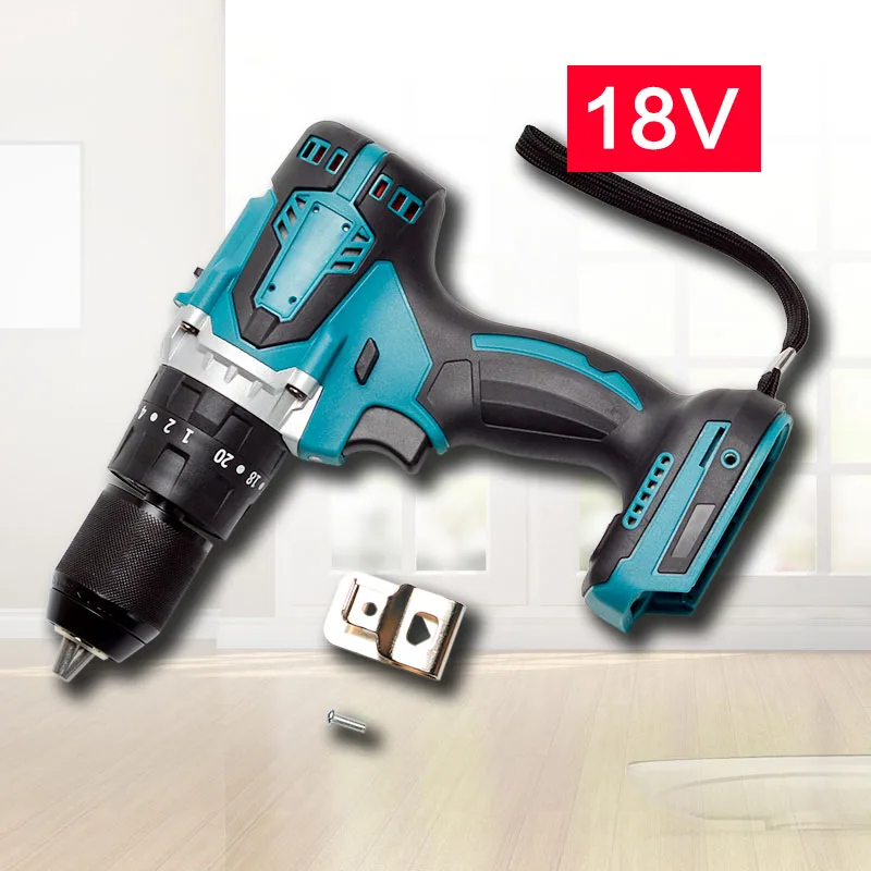 Аккумуляторная ударная дрель 3 в 1 для Makita 18 100 Н · м | Инструменты