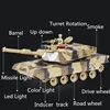 Simulation Smoking RC Battle Tank Crawler Light Remote Control Heavy Machine Tank One Key Smoke Artillery launch Boy Toy Gift 5