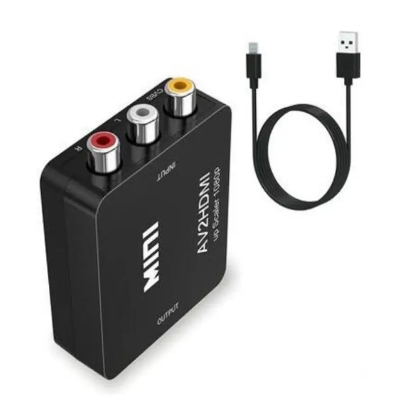  HD-MI per Adattatore Av Cavo Del Convertitore Cvbs 3RCA 1080P Audio Video Composito per La Tv