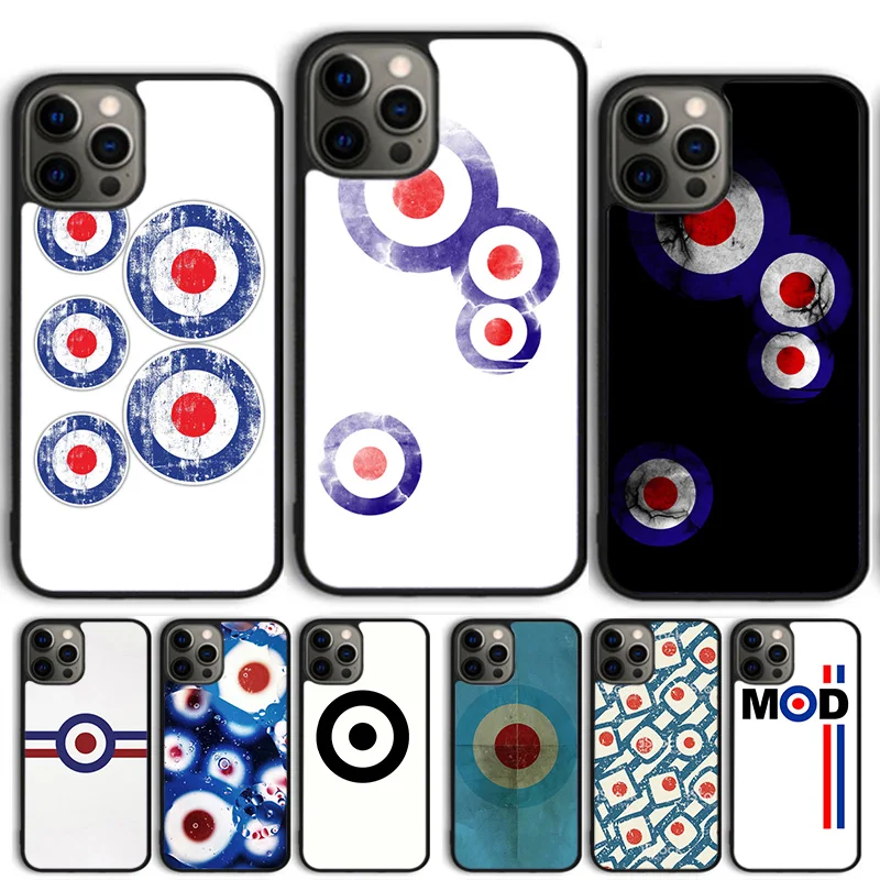 Mod White Target Tpu Custodia Morbida Per Telefono Per Iphone 15 14 13 12 Pro Max Mini 11 Pro Max Xs Xr 6S 7 8 Plus Se 2020 Coque Shell