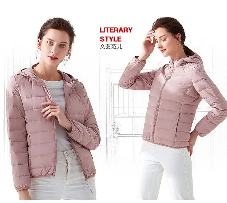 NewBang Matt Fabric Women's Down Jackets Ultra Light Duck Down Women Lightweight Coat Hooded Female Windbreaker Parka Plus Coats