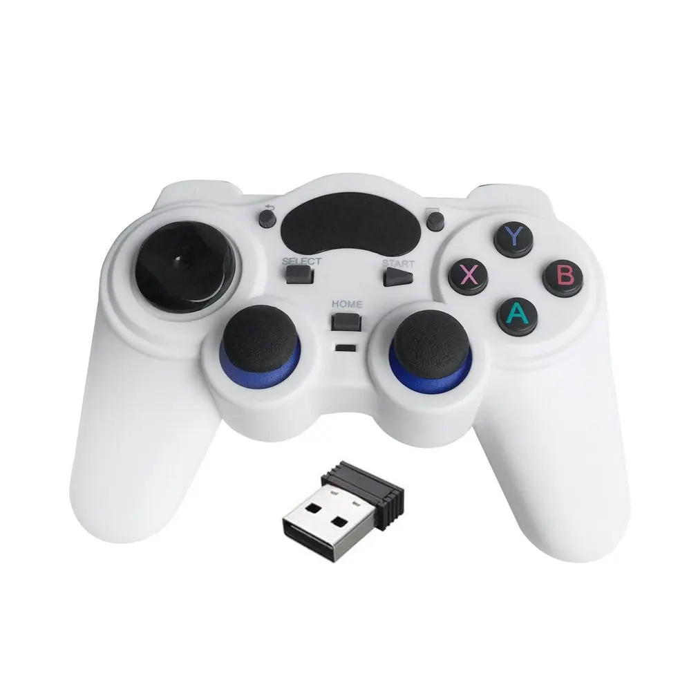 white with usb otg Смартфон с беспроводной ручкой геймпад для Android телефона/ПК компьютера/PS3/tv Box джойстик 2,4G джойстик игра Удаленная панель - Color: white with usb otg
