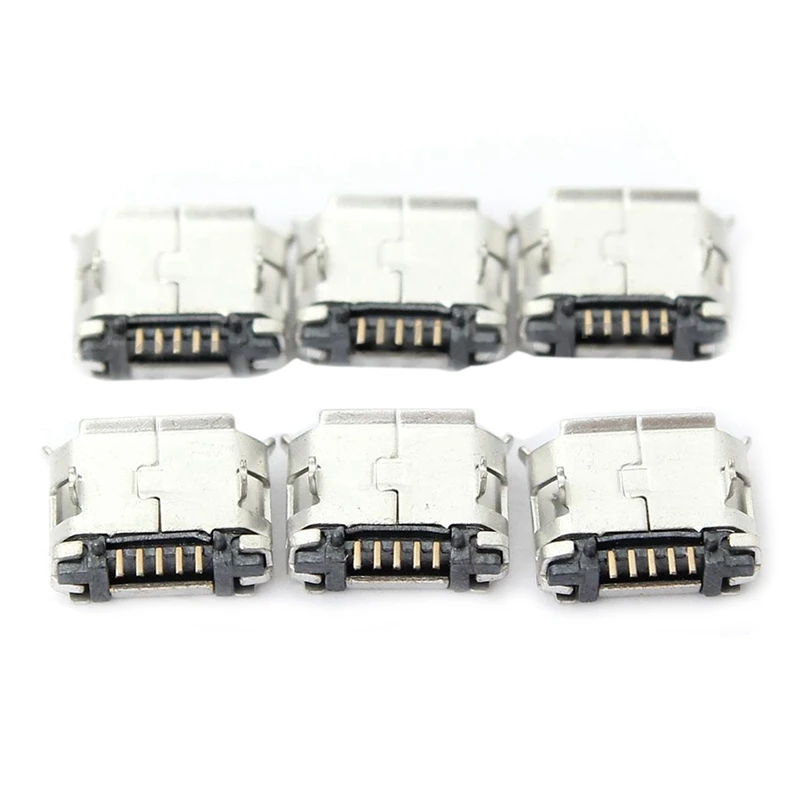 60 шт. Micro USB Type B Female 5 Pin SMT Placement SMD Штекерный разъем DIP и 15 позолоченный штекер o