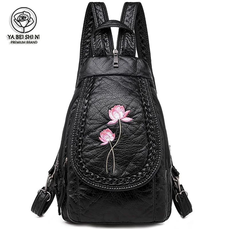 Buy Fashion-Bags Leather Backpack Small Women Teenage Girls Mochila-Feminina for Casual New qzKRObdBM