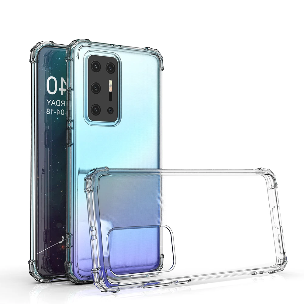Противоударный Прозрачный Бампер для Huawei Mate 20 30 Lite P20 P30 P40 Pro Honor V20 V30 8A 7A 7C 8C 7S 8S 20S 9X