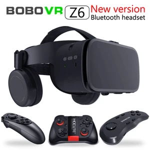 Image 1 - 2020 أحدث Bobo vr Z6 VR نظارات سماعة لاسلكية تعمل بالبلوتوث سماعة VR نظارات أندرويد IOS الواقع البعيد VR ثلاثية الأبعاد كرتون نظارات