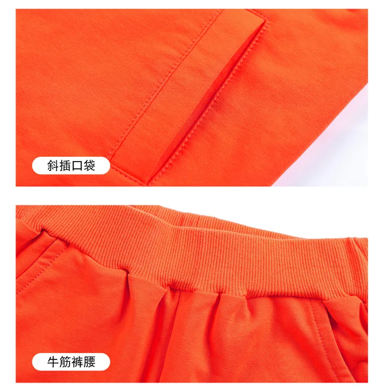 Children's clothing spring autumn new simple boy suit long-sleeved zipper color matching coat+ pants 4-14 baby boy clothes