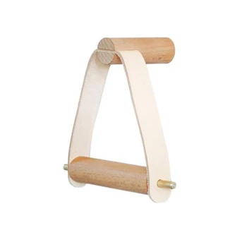 

Wooden Vintage Design Toilet Paper Roll Holder - Wall Mounted Toilet Tissue Holder - with Screws