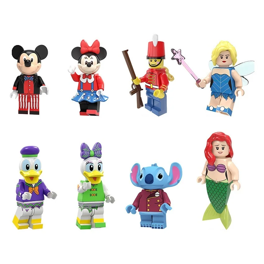Legoed мультяшный мини фигурка Микки утка Минни Маус Дональд Плеймобил Дейзи
