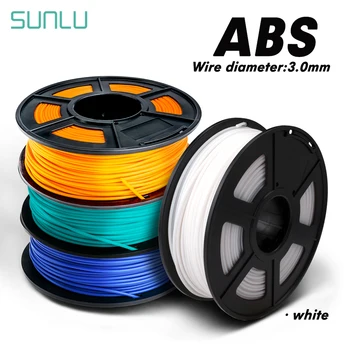 

SUNLU Plastic ABS 3D Filament 1.75MM 1KG With Spool Hardness 3D Printer Filament Tolerance +/-0.02mm