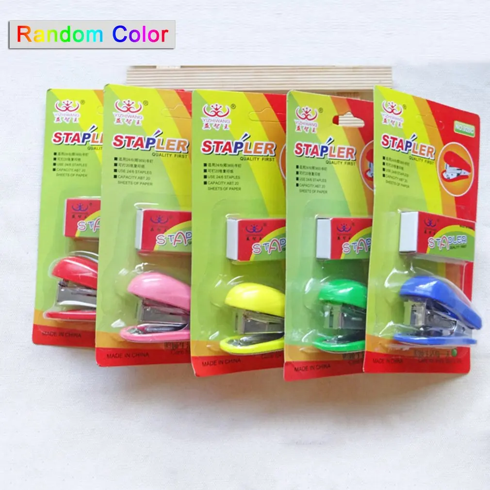 

Puzzle King Mini Stapler + Staple Set (random colors)