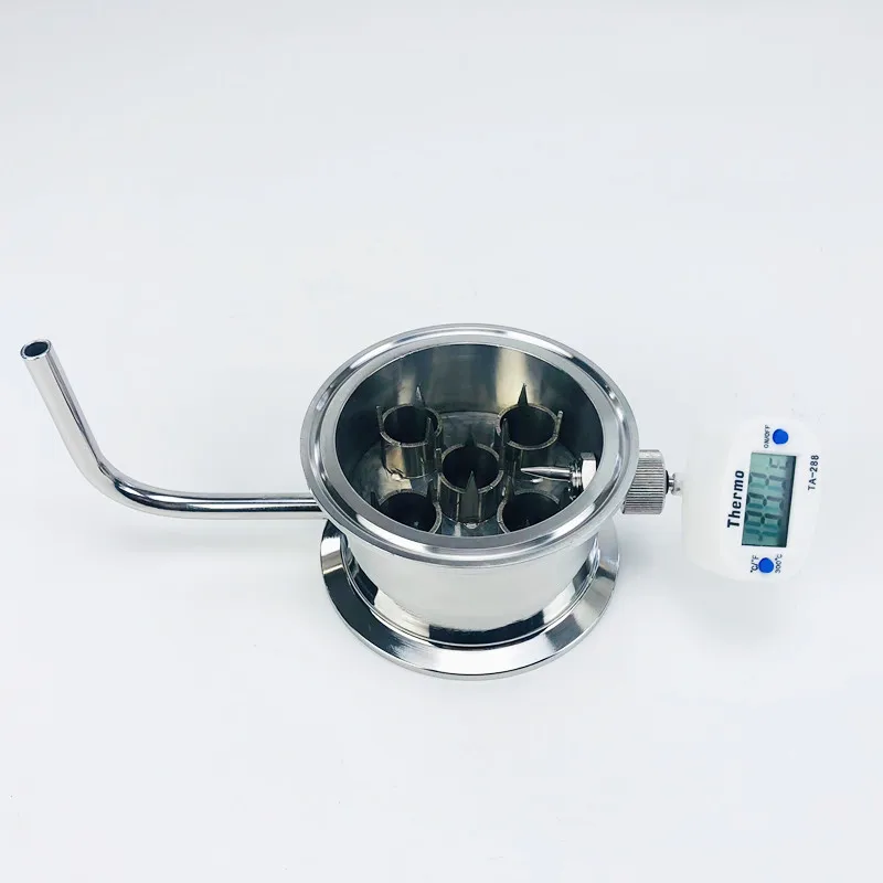 

3" (76mm)OD91mm Rectification Module With Thermowell Nipple And Thermometer For Distillation, Rectification Accessories,SS304