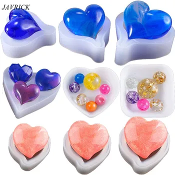 

DIY Crystal Epoxy Mold Heart Shape Multi-spec Digital Game Silicone Mould
