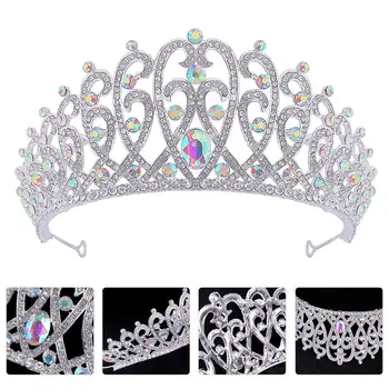 

Wedding Elegant Bride Headdres Rhinestone Crystal Crown Bride Crown Bride Wedding Crown For Wedding Party Lady Bride Decoration